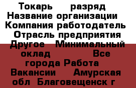 Токарь 4-6 разряд › Название организации ­ Компания-работодатель › Отрасль предприятия ­ Другое › Минимальный оклад ­ 40 000 - Все города Работа » Вакансии   . Амурская обл.,Благовещенск г.